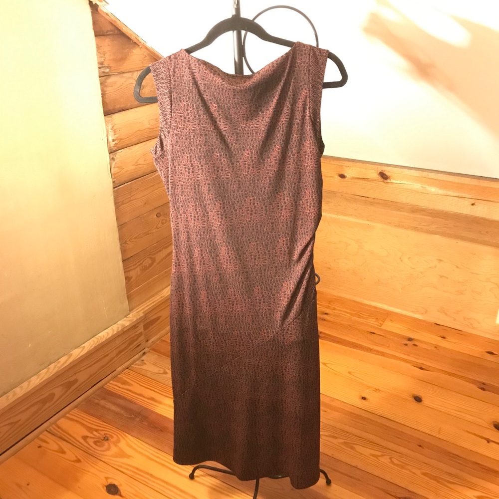 Mossimo Brown Black Geometric Dress, EUC, S - Picture 2 of 15